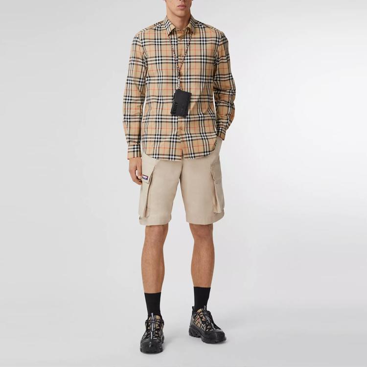 Burberry Shirt Fall Men's Brown 80385211