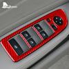 Для BMW 1 серии E82 E88 2008-2013 Аксессуары из углеродного волокна Автомобильная дверь Электрический стеклоподъемник Переключатель Рамка Наклейка Интерьер