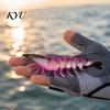 Soft Fishing Lures 9.5cm/4.8g TPE Bionic Shrimp Bait, Realistic Glitter Lure, Simulation Prawn Swim Bait for Freshwater Saltwater Trout Bass