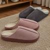 Cotton Slippers Women's Winter Indoor Home Couple Thick Bottom Warm Suede Fluffy Slippers Men's Winter Wear