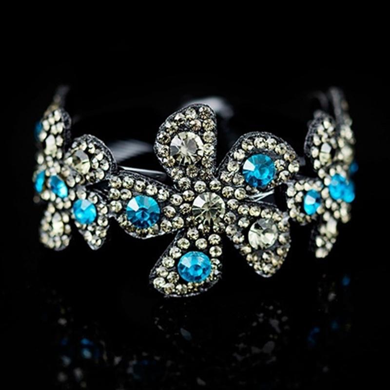 Модные женские заколки со стразами и жемчугом, цветок, хрустальная заколка для волос, когти, птичье гнездо, твист-клип