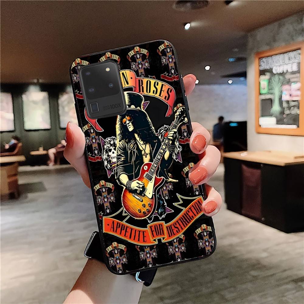 GUNS N ROSES Phone Case For Samsung S 24 fe 25 Ultra plus 20 lite 21 30 22 23 24 22 Ultra 5G Fundas