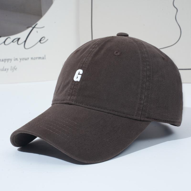 Шляпа Женская Мягкий Верх Буква Бейсболка Универсальная Увеличенная Углубленная Кепка от Солнца Солнцезащитная Кепка