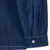 LAUGHER [Summer][Non-Fade] Two-Pocket Denim Work Shirt Long Sleeve - Indigo