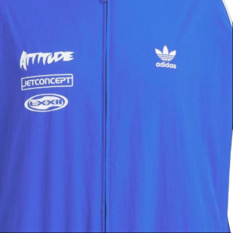 adidas Оригиналы Adicolor MOTORCORE ТКАНАЯ КУРТКА Куртки и Пальто Мужские Королевский Синий JL8408