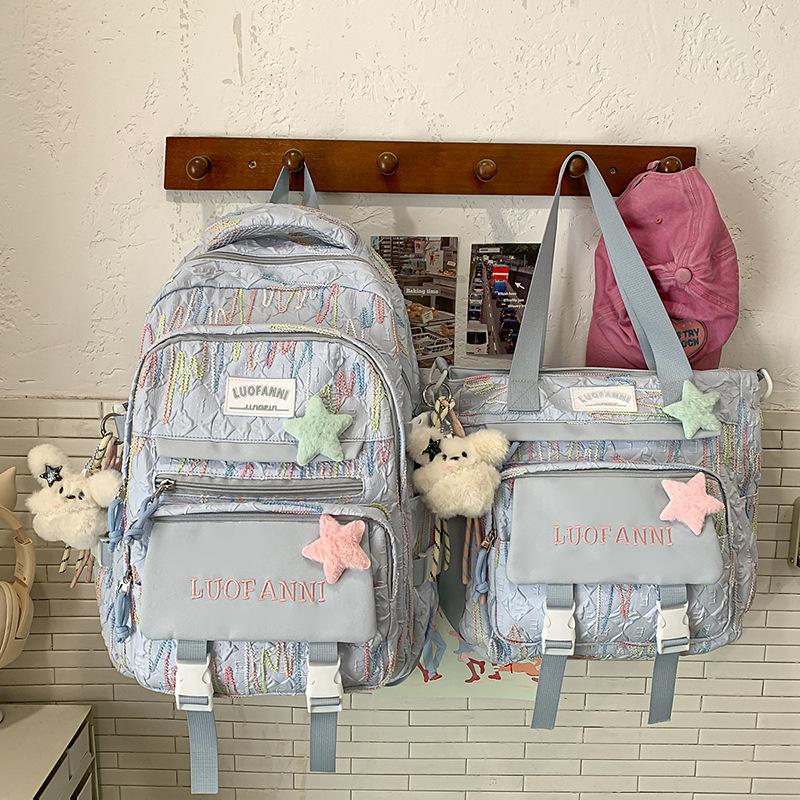 Новый высококачественный рюкзак в колледжском стиле, свежий и милый, для учеников средней школы, легкий, большой вместимости