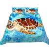 Turtle Pattern Bedding Set Bedding Cover with Pillow Case AU/EU/US Single/Double Full Size Home Bedding Set