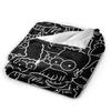 Funny S-Simpsons Cartoon Characters Warm Cozy Blanket  Funny Picnic Throw Blanket Home Decor Flannel Bedspread Sofa Bed Cover