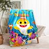 Custom Name Shark Theme Printed Blanket - Perfect for Couch, Bed, Travel & Outdoor Use | Machine Washable, Cozy & Durable.