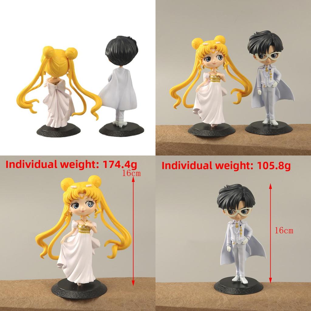 Sailor Moon Tsukino Usagi And Chiba Mamoru Pvc Action Figure Set With Collectible Anime Characters For Fans