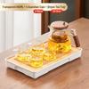 Автоматический набор для заваривания чая Shangqi Glass с подносом и чашками
