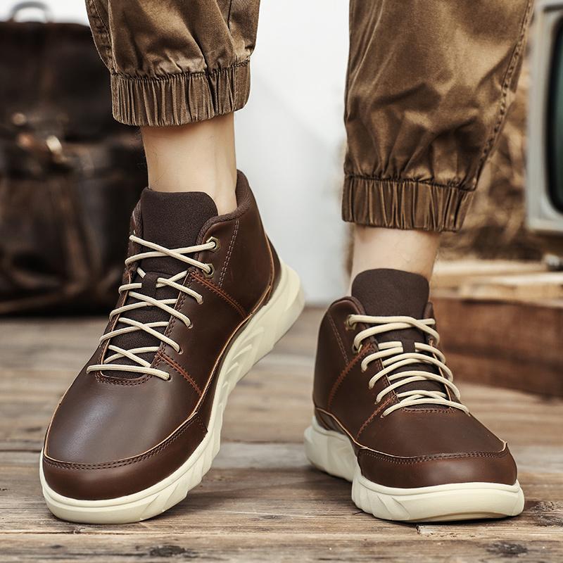 Fashion Autumn and Winter Casual Men's Shoes Fashionable and Versatile Styles Outdoor Motorcycle Daily Casual Business Office Shoes
