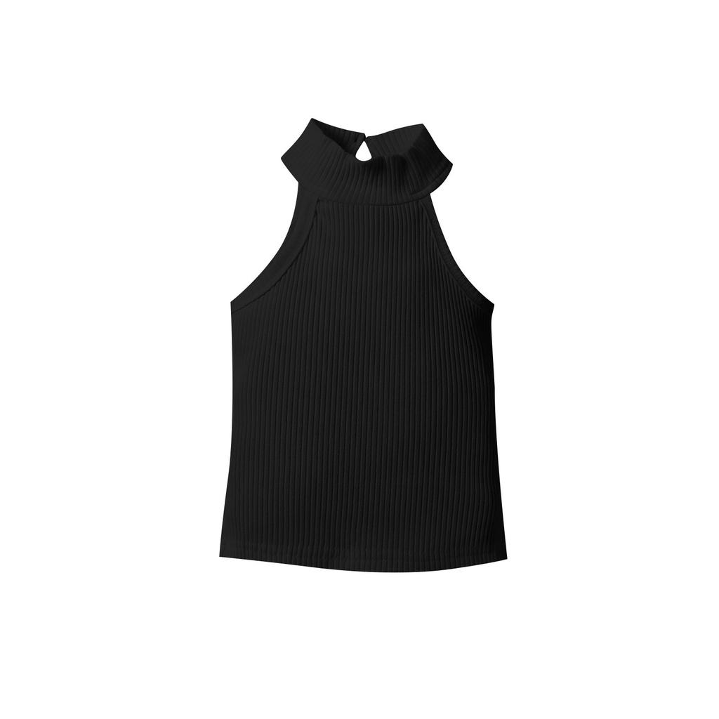 New Summer Girls' Striped Vest Top + PU Leather Shorts Skirt For Small And Medium-sized Children