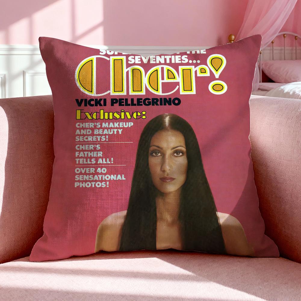 Чехол для подушки Singer C-Cher Дышащий Льняной Наволочка Летний Без Запаха Экологичный Невидимая Молния Стирающийся