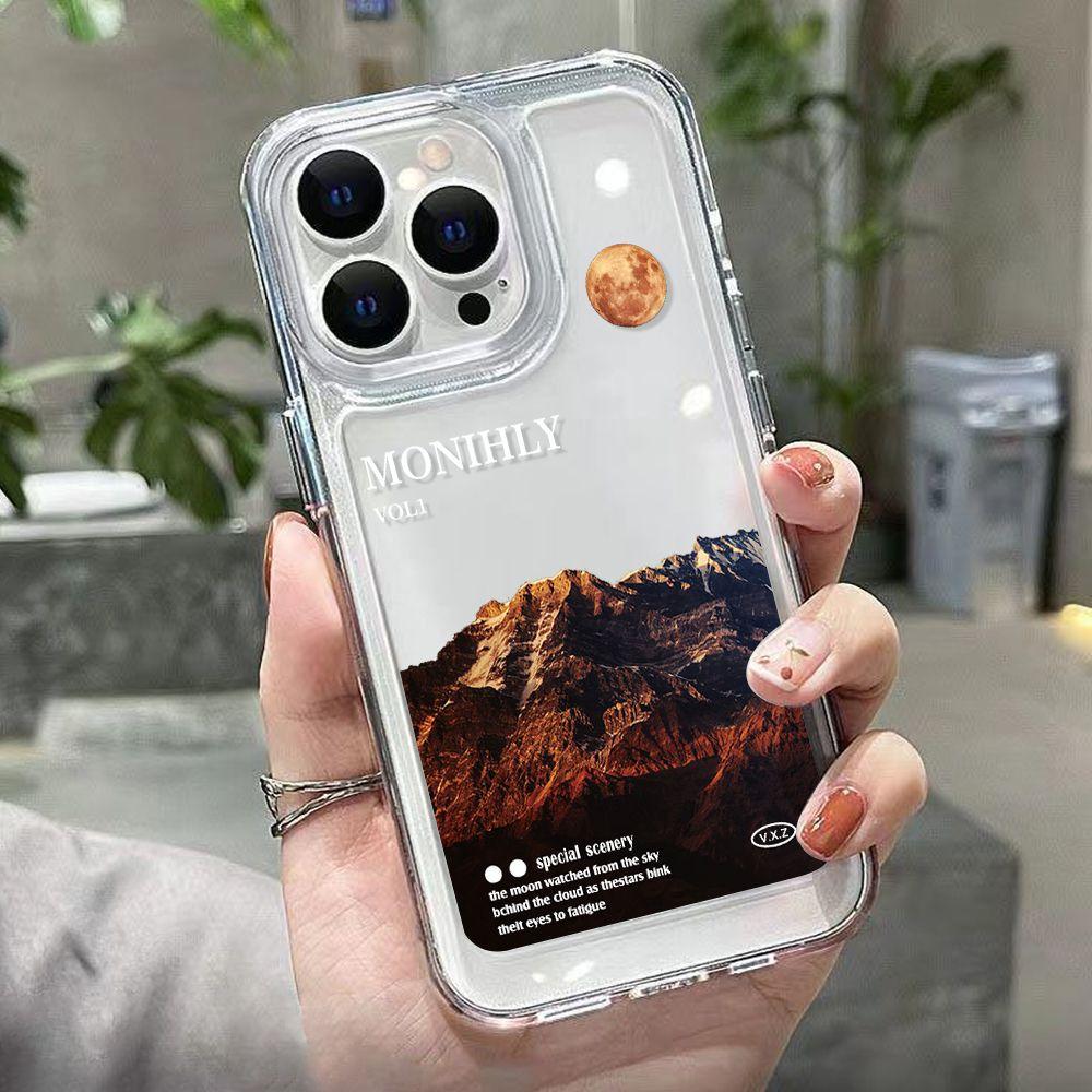 Япония и Корея Yunhai подходит для чехла для мобильного телефона iPhone17pormax 16pro Apple 15/14 простой 13 всесторонний мелкие отверстия