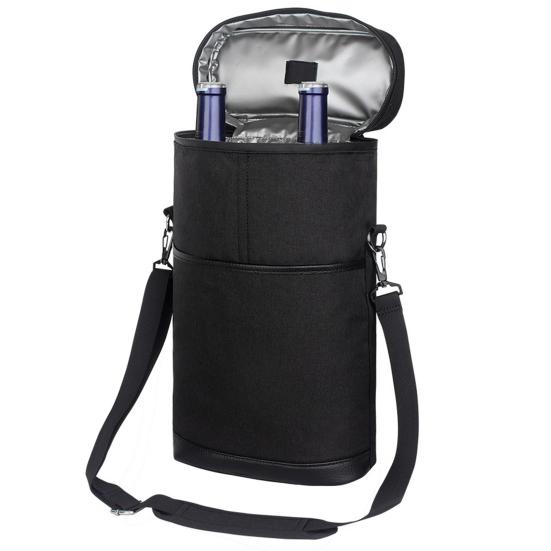 Сумка-тоут для переноски вина на 2 бутылки, герметичная, изолированная, портативная