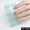 ZX 3D Waterproof No-Cure Gel Nail Wraps, Full Cover Japanese & Korean Style Spring & Summer Nail Stickers, Nail Patch Films