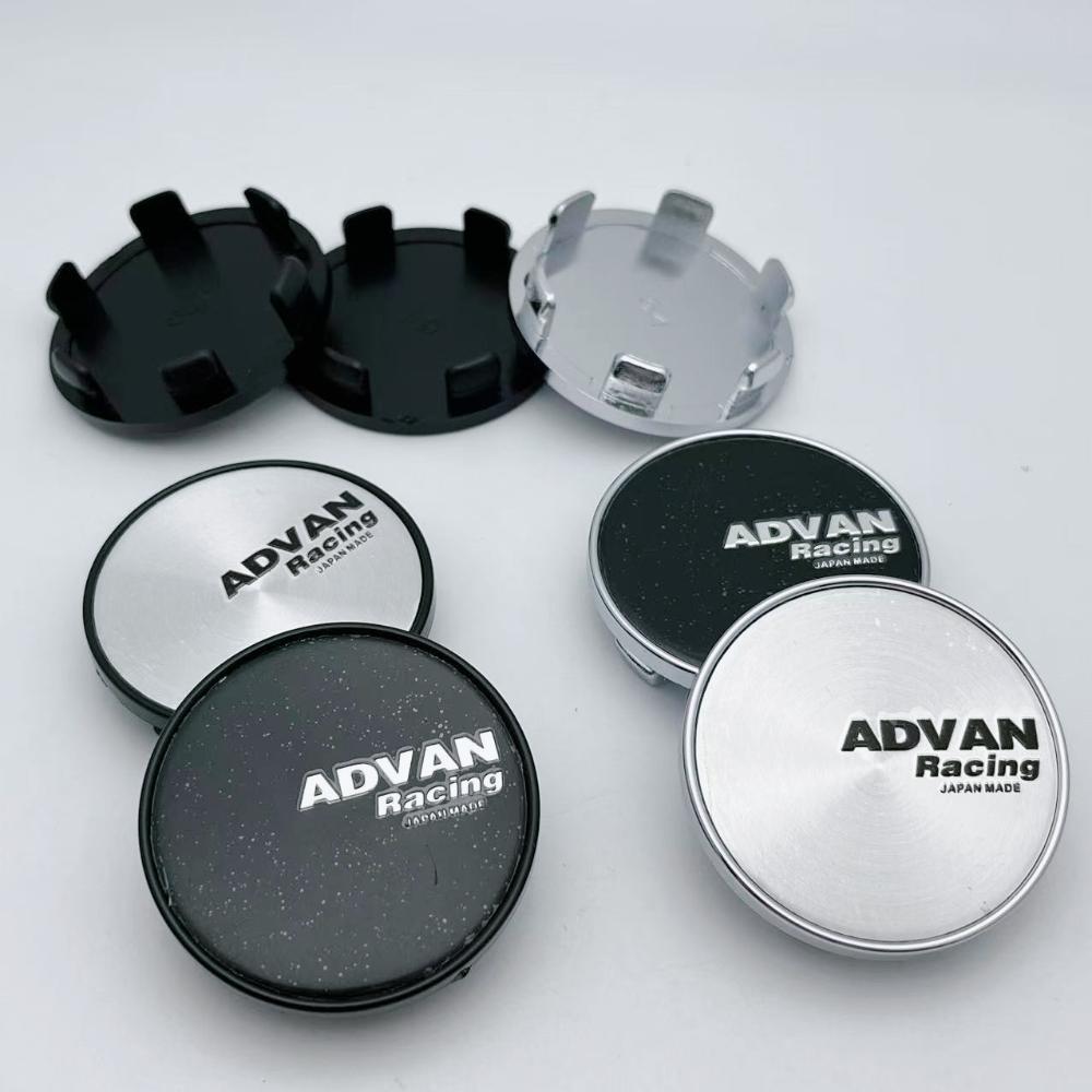 ASV1 4pcs 54mm Advan Racing Logo Emblem Car Wheel Center Caps Car Accessories for Wheel Centre Cover Auto Rims Dust Cover Hubcaps