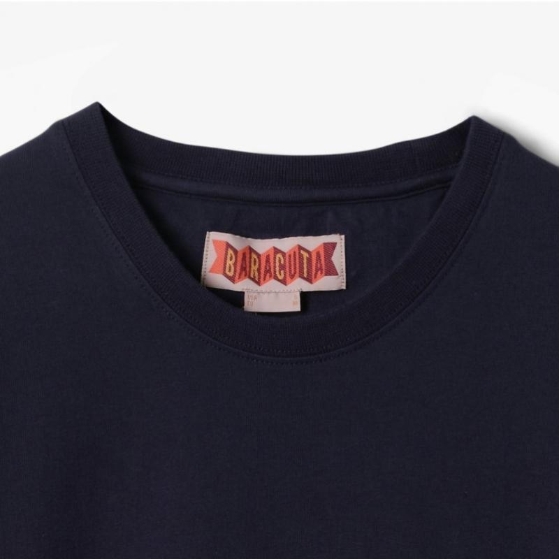 Baracuta Icon Logo Embroidered Tee Navy Cuf1m60000a72