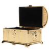 Винтажная Шкатулка для Украшений Золотого Цвета Ретро Сплав Цинка Устойчивая к Царапинам Маленькая Шкатулка для Колец Серьг Ожерелья