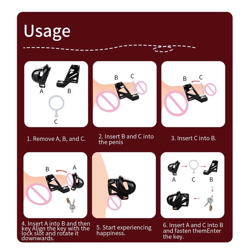 LICKER Male Glans Chastity Cage With Urethral Orifice Cock Cages Penis Head Chastity Lock 9 Size Penis Rings Erotic Accessories