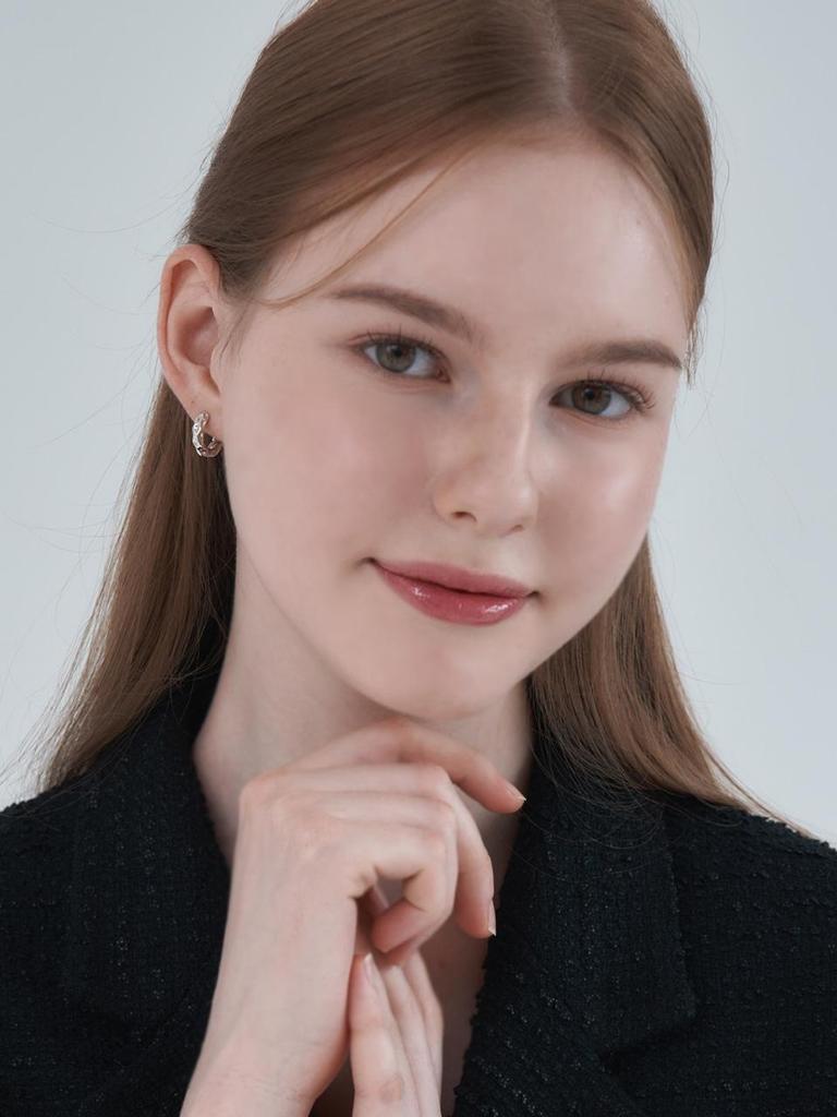 925 Silver Unique Ballroom One-Touch Earrings GISVEE155