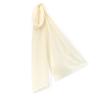 Merino Cashmere Scarf Plain 30x170cm Off White Cashmere Gift BOX [Pashmina Collection]