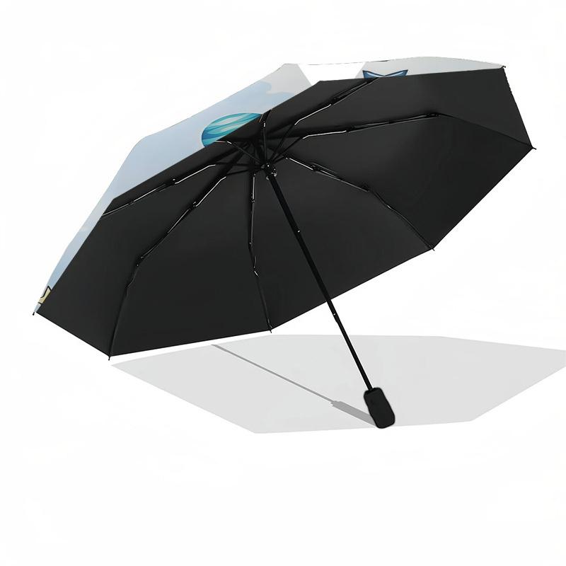 1PC space astronaut Umbrella-8-Rib Reinforced Portable Folding Travel Suitable for All Seasons Outdoor Daily , Fun Design-Z0421