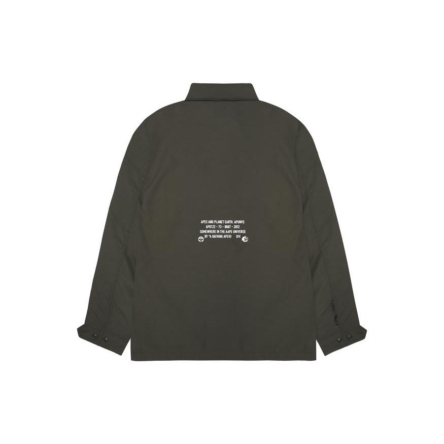 Aape logo-print multiple-pocket jacket AAPLJM7616XXL