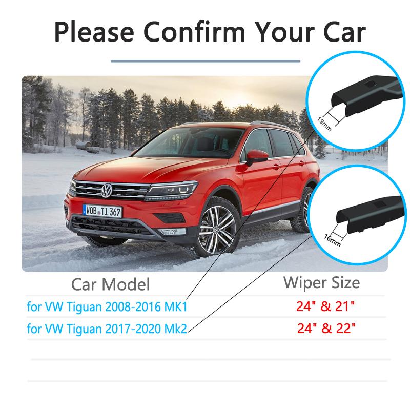 Для Volkswagen VW Tiguan MK1 MK2 2008 ~ щетка стеклоочистителя автомобильные аксессуары наклейки передние дворники 2009 2010 2017