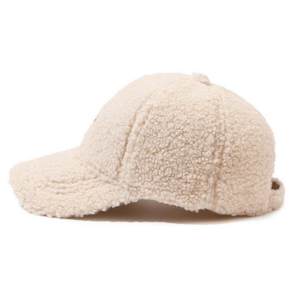 Cap Duckbill Hat Thickened Ladies Plush Baseball Cap