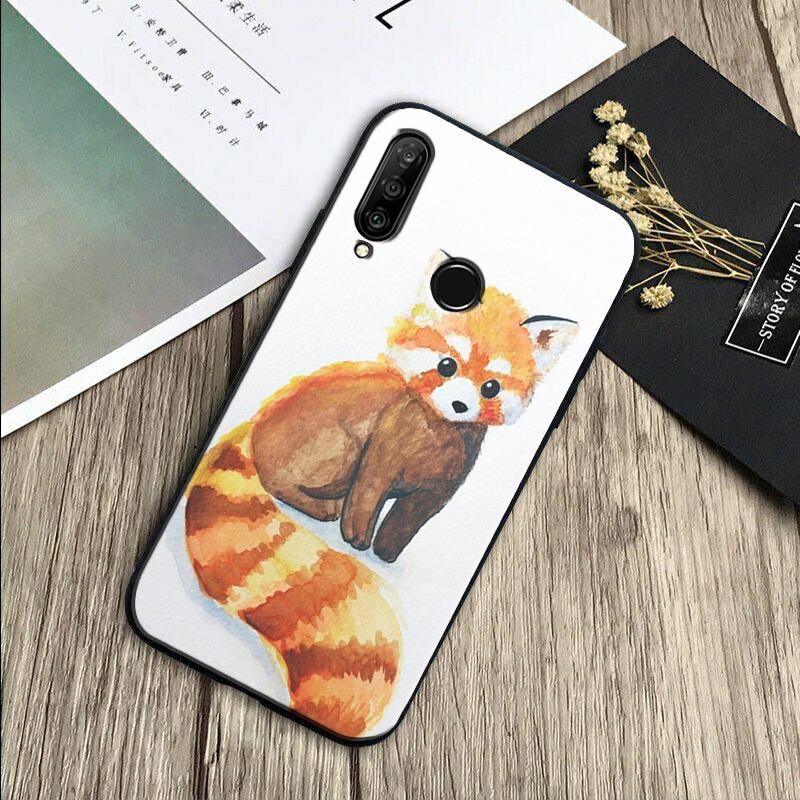 Red Panda Cute Animal For Huawei Nova Y70 Y91 Y61 Y72 Y73 Y90 Y60 3i 7i 8i 11 12i 9 10 SE P20 P30 Pro P40 Lite Case