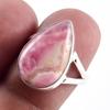 Natural Rhodochrosite Gemstone Handmade 925 Sterling Silver Gift Ring S.7 R5o80