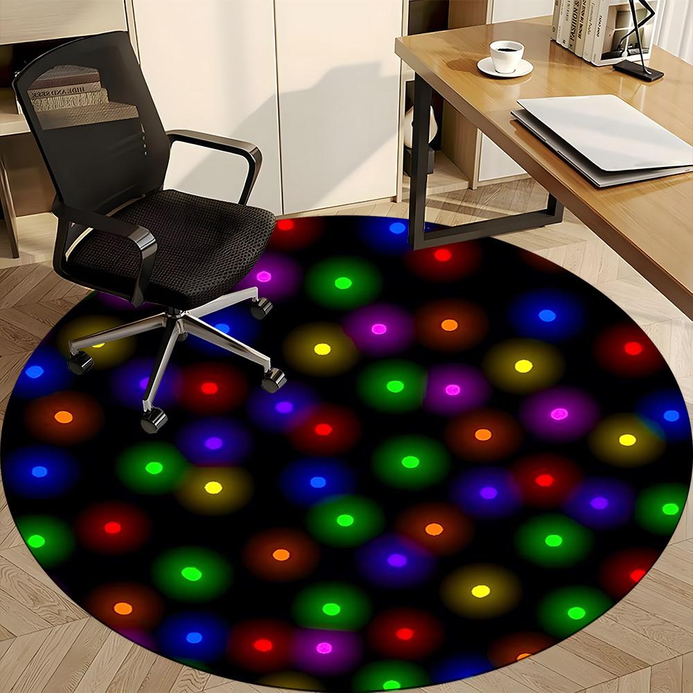 1pc Christmas Lights Chair Carpet for Office Non-Slip Mat for Office - Decorative Floor Mat yy251030258