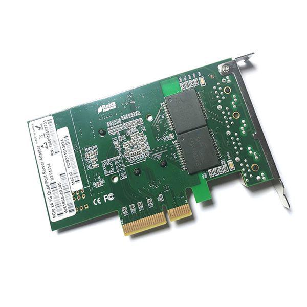 1x NC365T 1Gb Four-Port PCI-E Ethernet Server Card, Color: As Shown, Material: PCB.