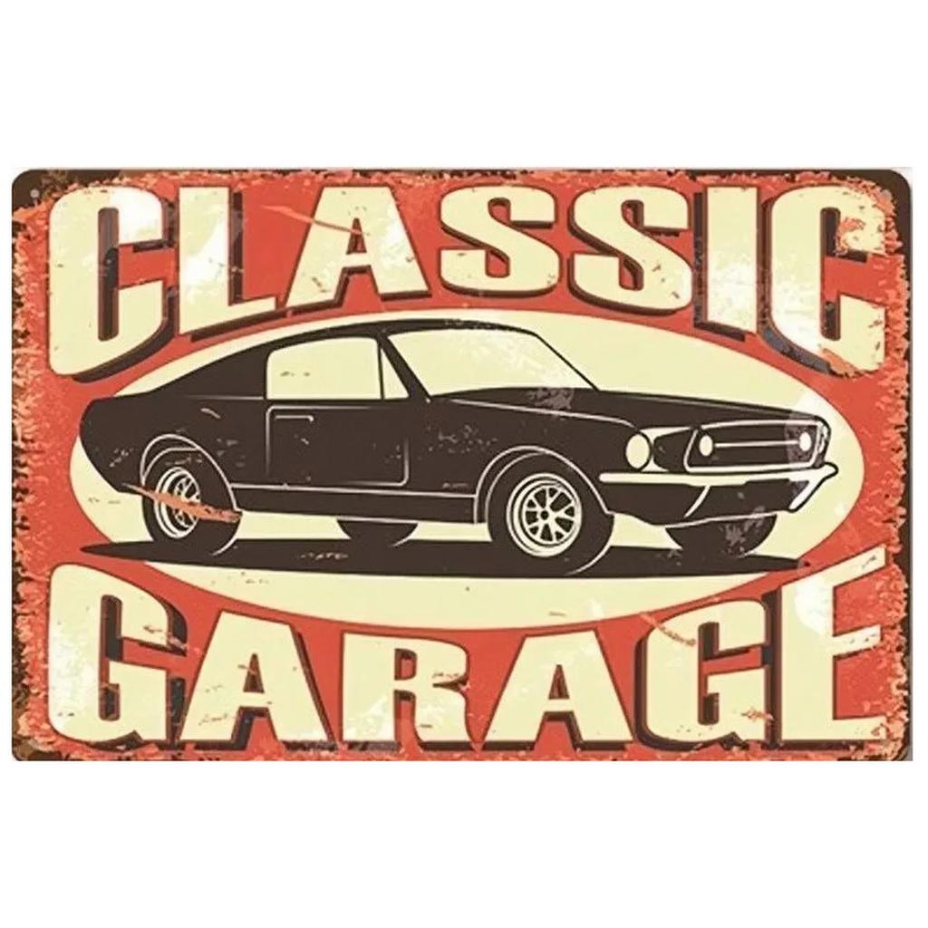 Auto Parts Garage Plaque Metal Tin Signs Wall Decoration Vintage Posters Iron Painting for Man Cave Home Cafe Garden Club Bar