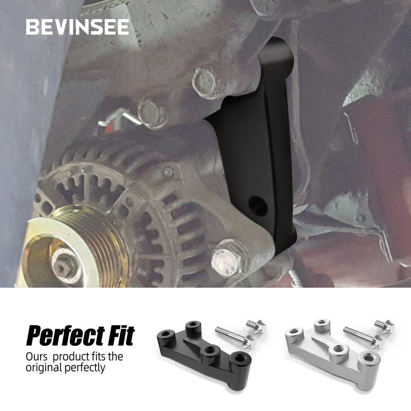 Алюминиевый кронштейн крепления генератора BEVINSEE для Jeep Wrangler YJ 91-95 для Jeep Wrangler TJ 97-02 Заменяет 53007605 53007604