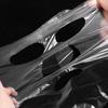 100pcs Disposable Transparent Masks Wrap Face Plastic Film Full Face Cleaner Mask Neck Stickers Paper Facial Beauty Makeup Tools