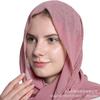 Модный Хит Продаж Высококачественный Жемчуг Шифон Стразы Цепочка Шарф Платок Мусульманские Женщины Хиджаб Этнический Платок на Голову