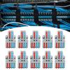 10Pcs Cable Connector Color Quick Wiring 2 In 4 Out Terminal Block Connection LT?422