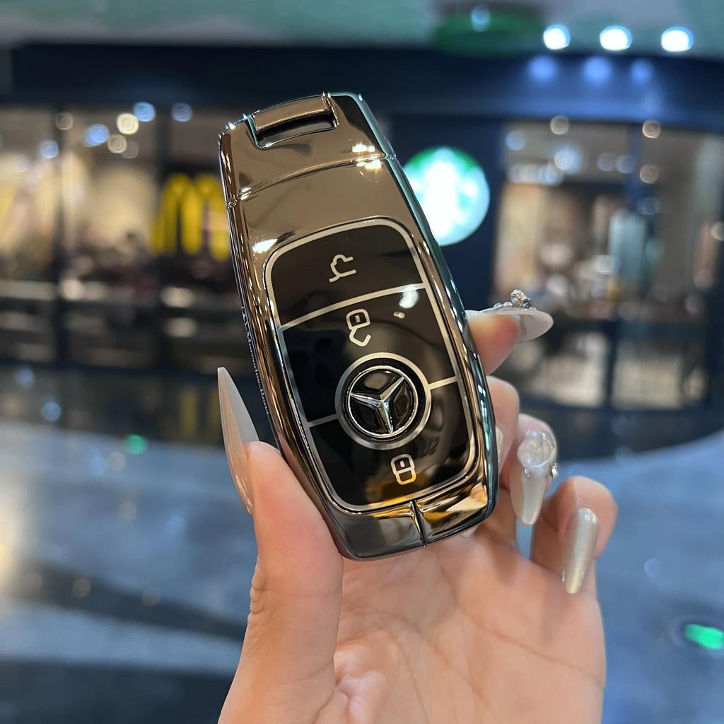 SFX1 Shell For Mercedes Benz A C E S G Class GLC CLE CLA GLB GLS W177 W205 W213 W222 X167 AMG Car Remote Key Case Cover