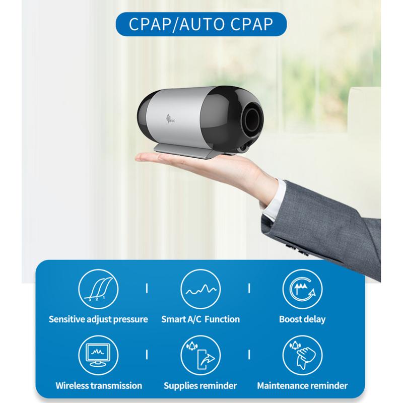 BMC M1 Mini Auto CPAP APAP Car Travel With Anhydrous Humidifying Mask Auto Ramp Feature Pressure Adjusting Sensitivity