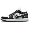 Air Jordan 1 Амортизация Нескользящая Низкие Винтажные Баскетбольные Кроссовки Женские Черные DC0774-101(Команда366-)