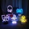 3D Визуальный Игровой Орнамент Свет Атмосферный Свет для Киберспорта 3D Ночник Декоративный Свет в Виде Геймпада
