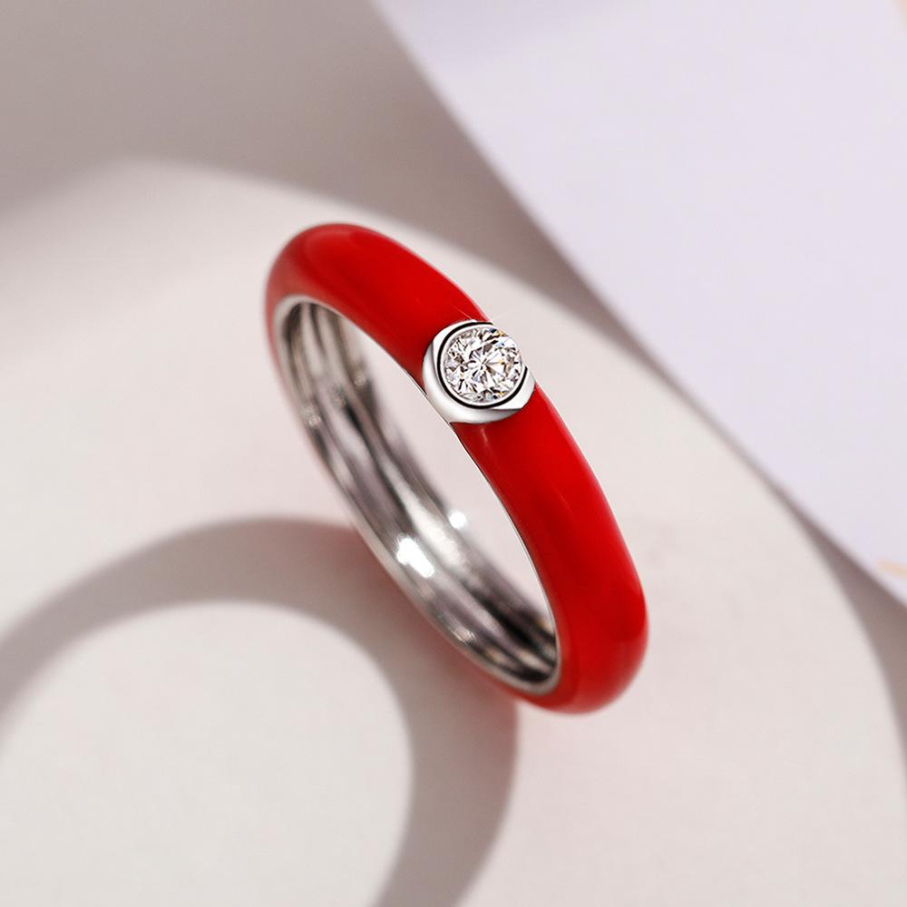 Кольцо-дорожка из стерлингового серебра 925 пробы с разноцветными радужными цирконами, штабелируемое, для женщин, свадебное, для помолвки, ювелирный подарок