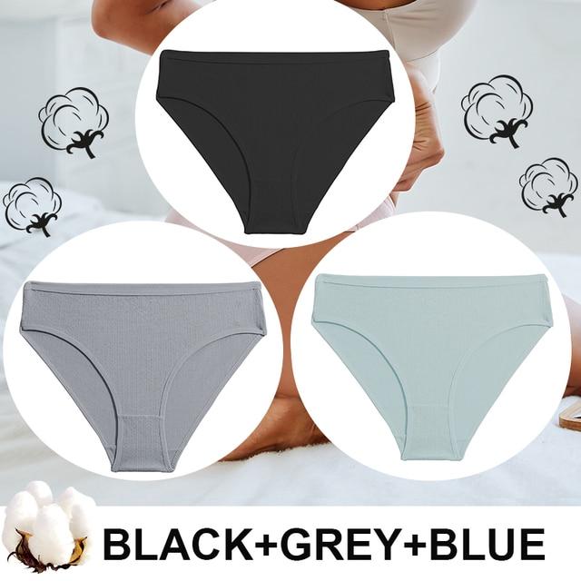 FINETOO 3 шт./лот, женские трусики с высокой талией, бесшовные трусики, нижнее белье, хлопковые трусы, сексуальное женское белье, женское нижнее белье