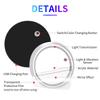 LED Holder Lights USB Rechargeable Cup Mat 7 Color-Changing Luminous Coasters For Opel Astra H G J Corsa Mokka Insignia Vectra