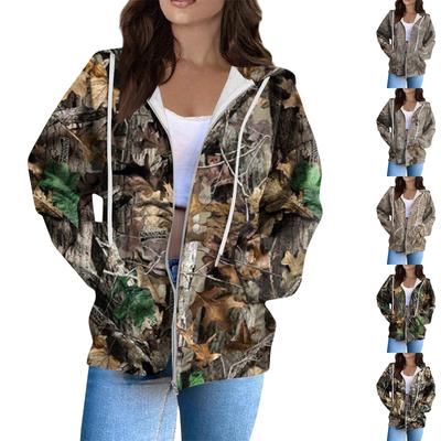 Женская модная повседневная толстовка с принтом на Хэллоуин, длинный рукав с карманом, кардиган, куртка, пальто с капюшоном на молнии