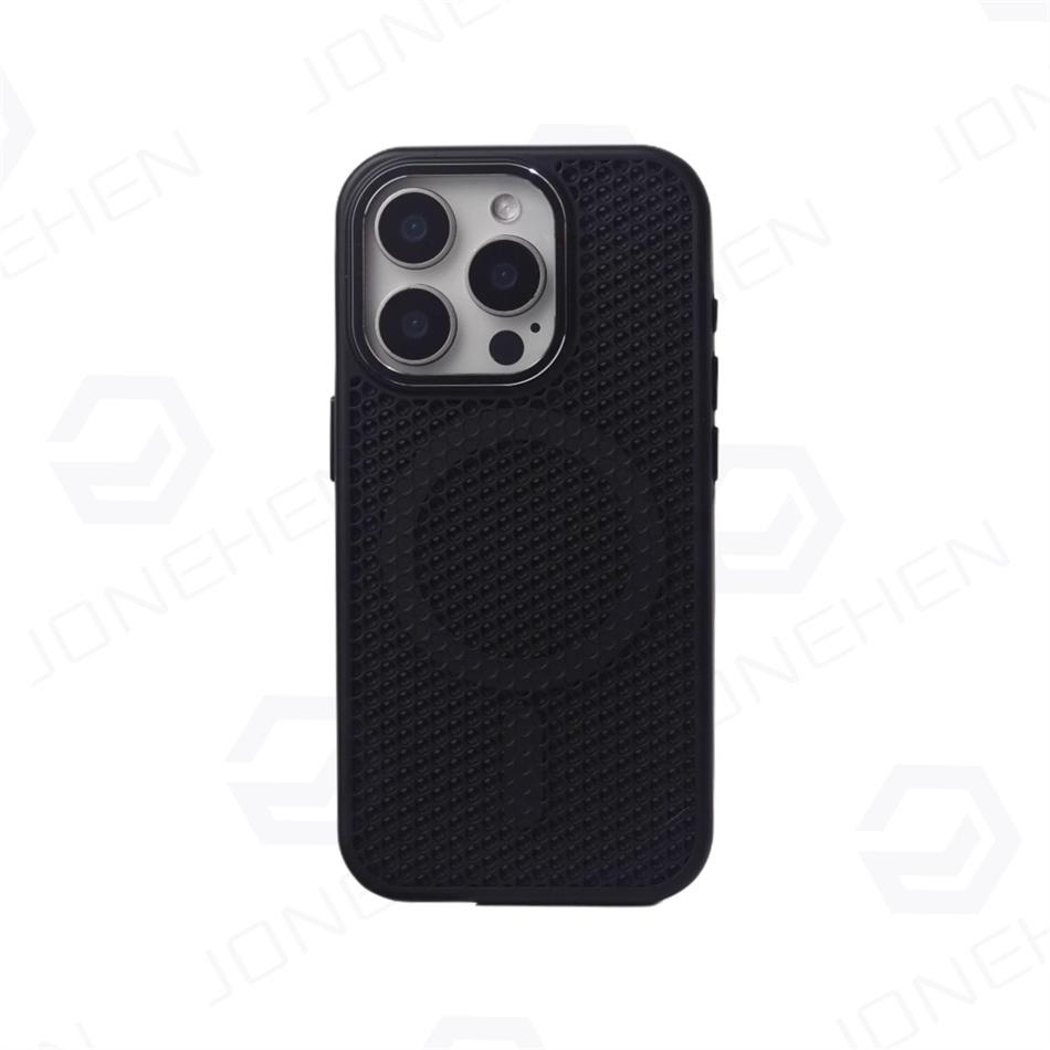 Heat Dissipation Mesh For Magnetic Wireless Charge Case For For Iphone 16 1 14 Plus 13 12 17 Pro Max Breathable Armor Cover