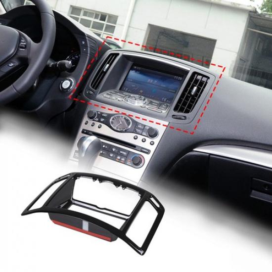 For Infiniti G37 2008-2013 Glossy Black Dashboard Console Navigation Cover Trim